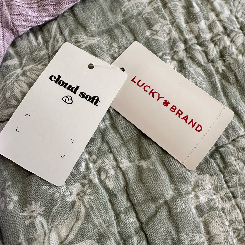 Lucky Brand Cloud Ribbed Mock Neck Top - Picture 10 of 12